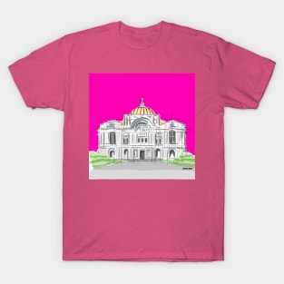 bellas artes x mexico city ecopop architectural portrait monuments T-Shirt